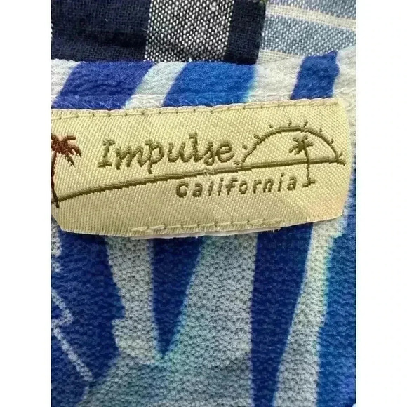 Impulse California Women's Tropical Raglan Sleeve Tunic Size M - Picture 7 of 8